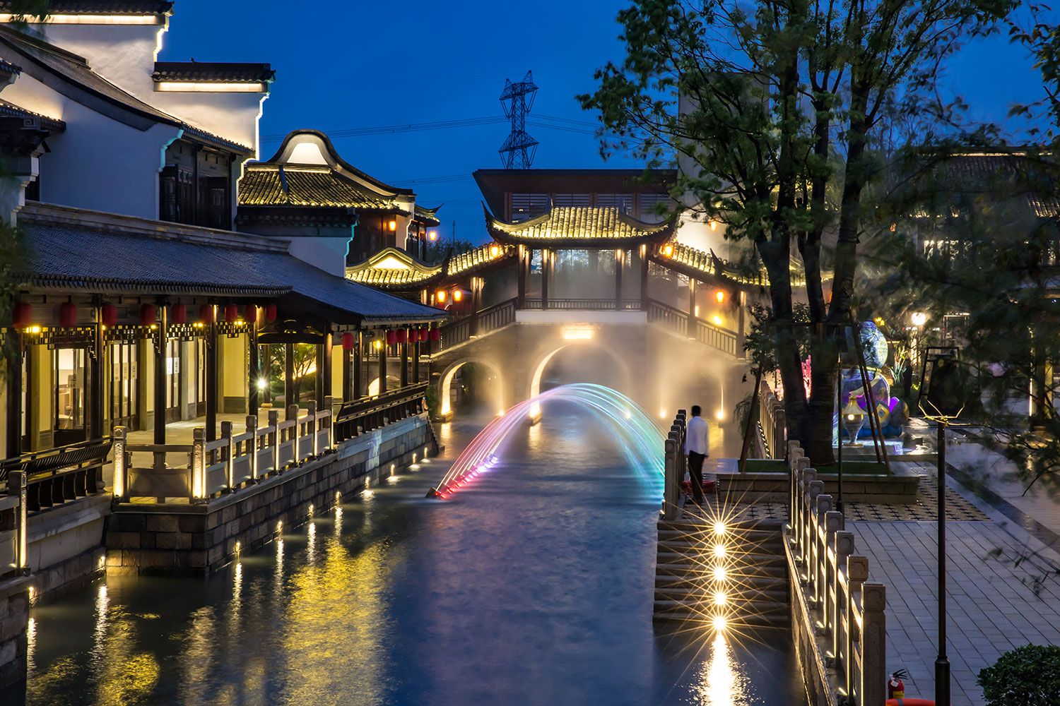 Chile新西塘水街亮化方案