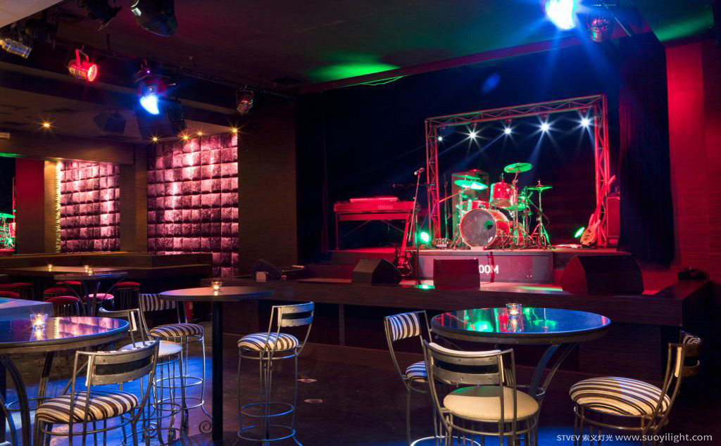 Chile复古型音乐清吧效果图及平面方案