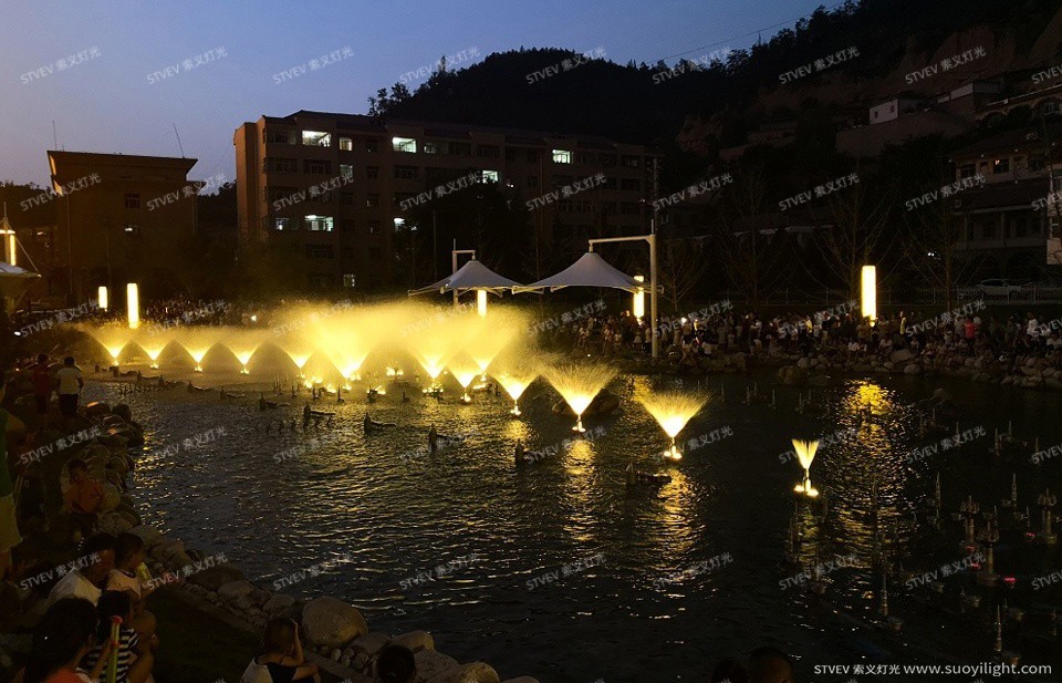 Chile延安安塞人民公园音乐喷泉